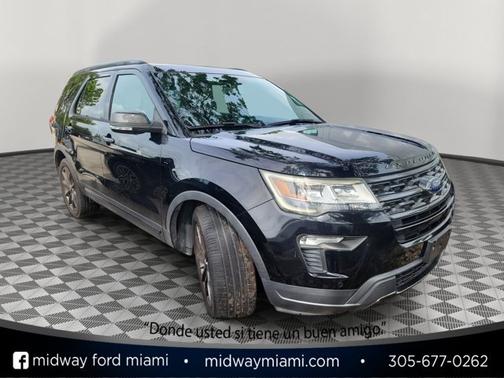 AGATE BLACK METALLIC 2019 Ford Explorer XLT