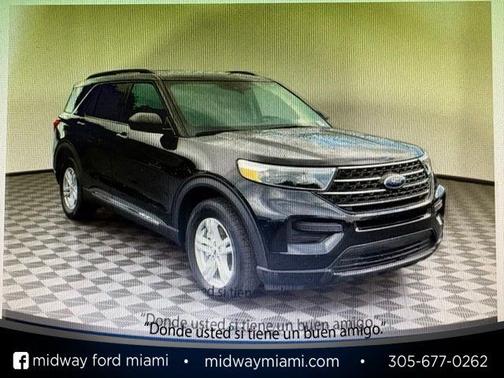 AGATE BLACK METALLIC 2023 Ford Explorer XLT