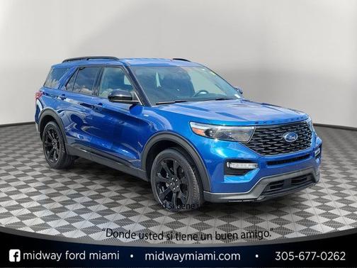 ATLAS BLUE METALLIC 2023 Ford Explorer ST-LINE