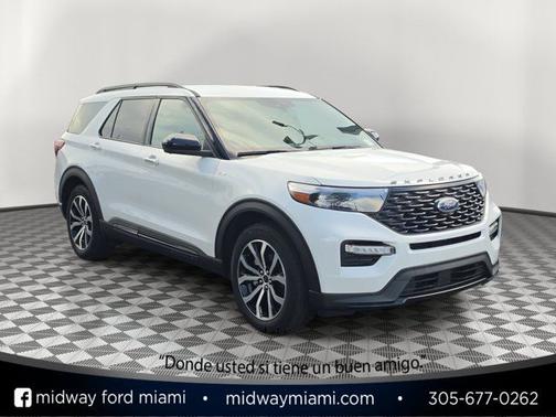 STAR WHITE MET TRI-COAT 2023 Ford Explorer ST-LINE
