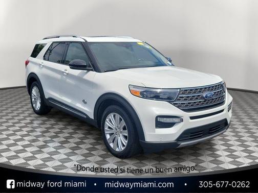 STAR WHITE MET TRI-COAT 2023 Ford Explorer KING RANCH