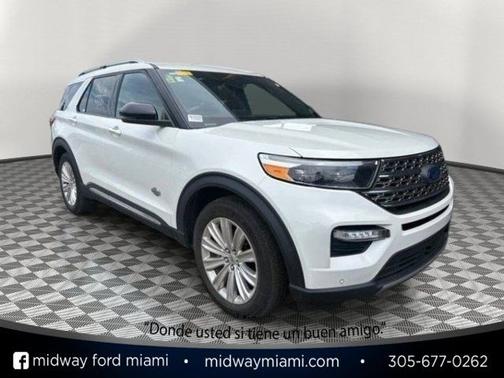 STAR WHITE MET TRI-COAT 2023 Ford Explorer KING RANCH