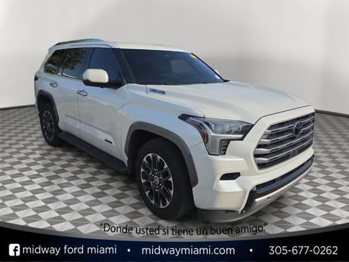 White 2024 Toyota Sequoia LIMITED