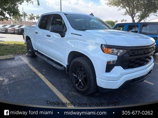 Summit White 2024 Chevrolet Silverado 1500 CUSTOM