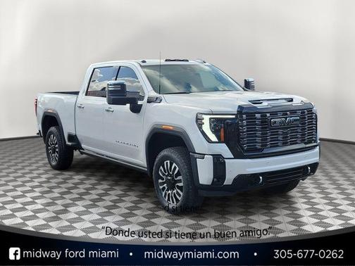 White Frost Tri-Coat 2025 GMC Sierra 1500 DENALI ULTIMATE