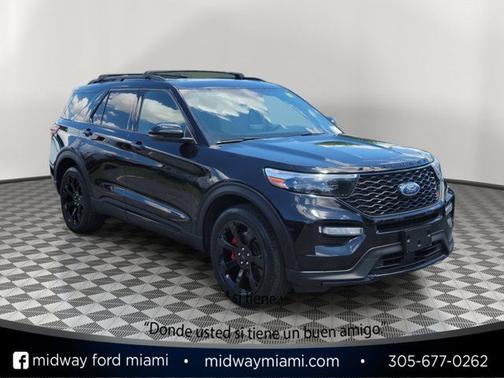 AGATE BLACK METALLIC 2023 Ford Explorer ST