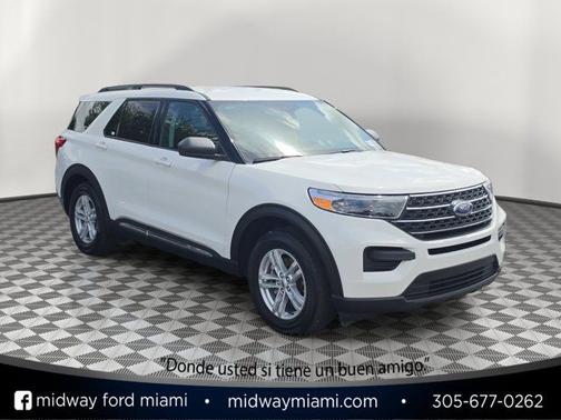 STAR WHITE MET TRI-COAT 2024 Ford Explorer XLT