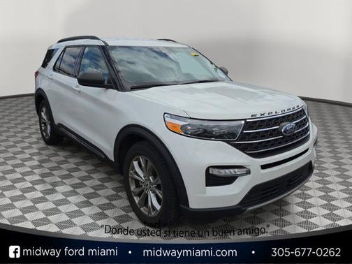 STAR WHITE MET TRI-COAT 2023 Ford Explorer XLT