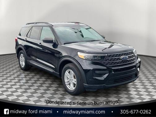 AGATE BLACK METALLIC 2023 Ford Explorer XLT