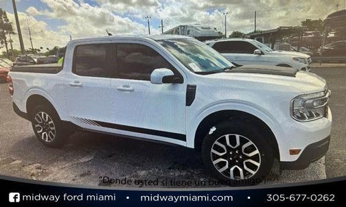 OXFORD WHITE 2022 Ford Maverick LARIAT