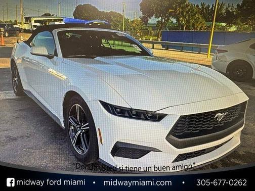 OXFORD WHITE 2025 Ford Mustang ECOBOOST PREMIUM