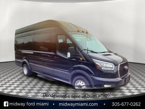 AGATE BLACK METALLIC 2023 Ford Transit-350 XLT