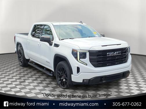 Summit White 2023 GMC Sierra 1500 ELEVATION