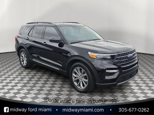 AGATE BLACK METALLIC 2023 Ford Explorer XLT