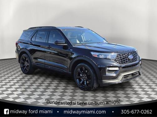 AGATE BLACK METALLIC 2022 Ford Explorer ST-LINE