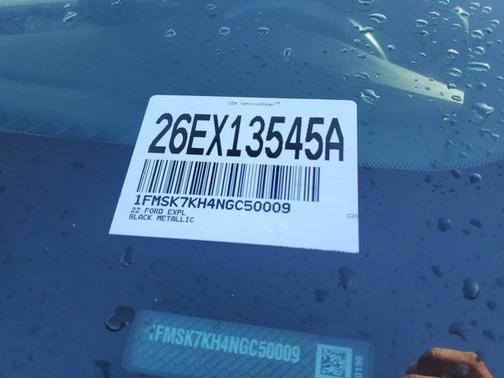 AGATE BLACK METALLIC 2022 Ford Explorer ST-LINE