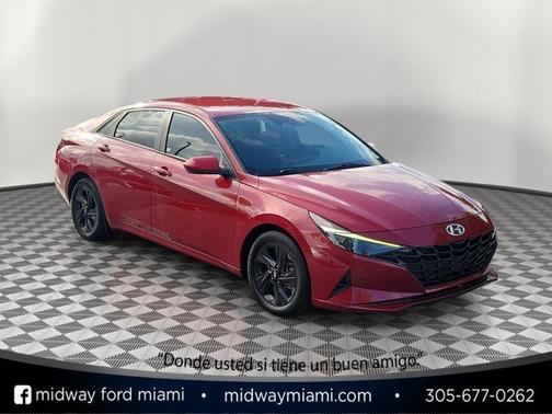 Scarlet Red Pearl 2021 Hyundai ELANTRA SEL