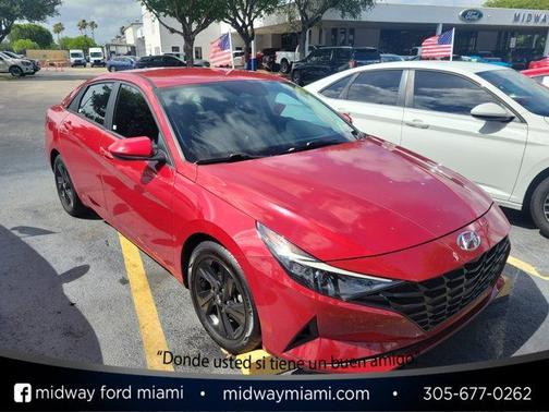 Scarlet Red Pearl 2021 Hyundai ELANTRA SEL