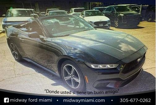 SHADOW BLACK 2024 Ford Mustang ECOBOOST PREMIUM