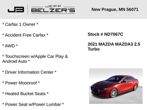 2021 Mazda Mazda3 2.5 Turbo AWD