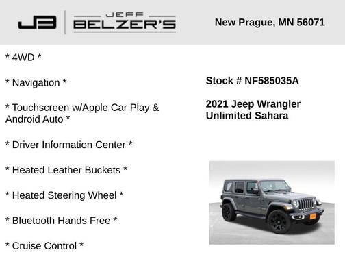 2021 Jeep Wrangler Unlimited Sahara