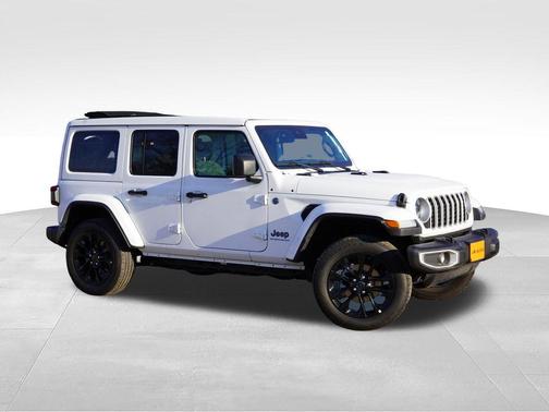 Bright White Clearcoat 2025 Jeep Wrangler 4xe Sahara