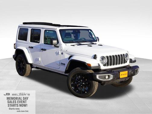 Bright White Clearcoat 2025 Jeep Wrangler 4xe Sahara