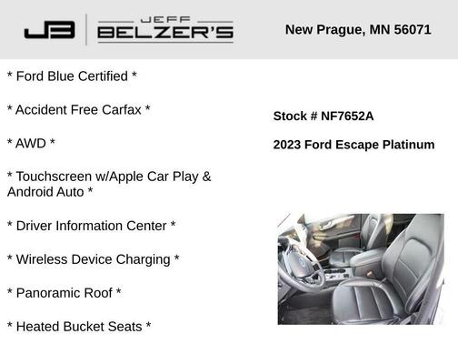 2023 Ford Escape Platinum