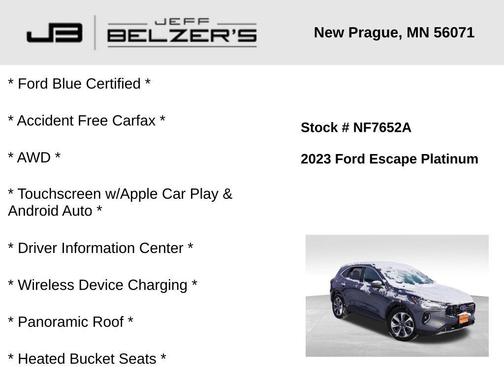 2023 Ford Escape Platinum