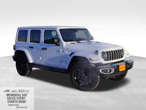 Bright White Clearcoat 2024 Jeep Wrangler 4xe Sahara