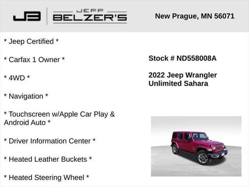 2022 Jeep Wrangler Unlimited Sahara