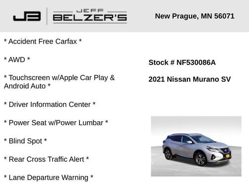 2021 Nissan Murano SV Intelligent AWD