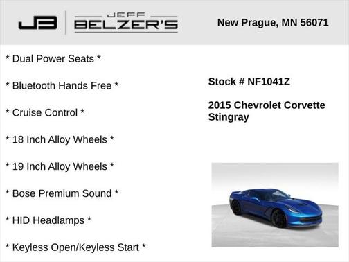 2015 Chevrolet Corvette Stingray