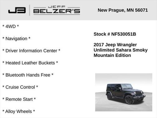 2017 Jeep Wrangler Unlimited Sahara