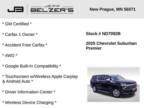 2025 Chevrolet Suburban Premier