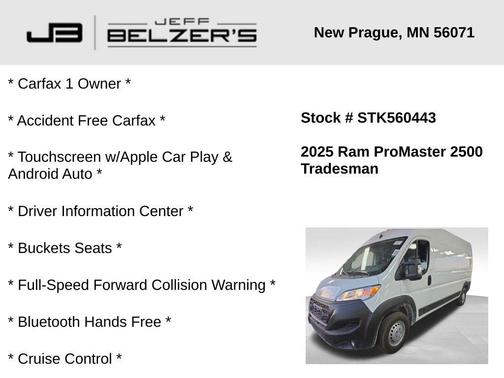 2025 RAM ProMaster 2500 Tradesman