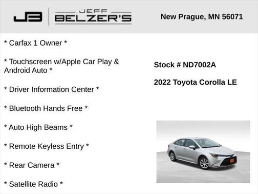 2022 Toyota Corolla LE