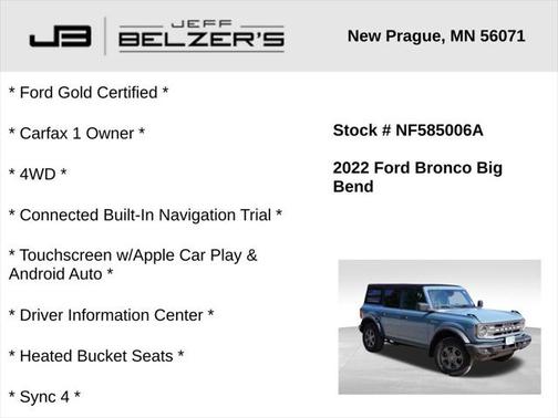 2022 Ford Bronco Big Bend