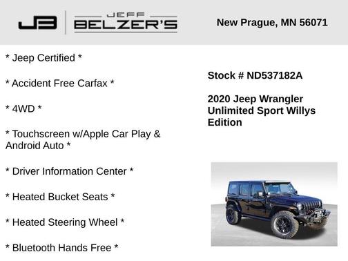 2020 Jeep Wrangler Unlimited Willys 4X4