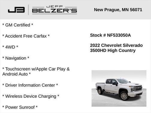 2022 Chevrolet Silverado 3500 High Country