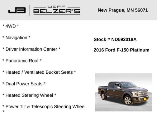 2016 Ford F-150 Platinum
