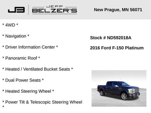 2016 Ford F-150 Platinum