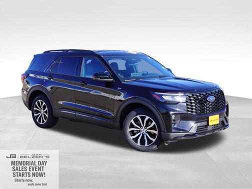 Agate Black Metallic 2025 Ford Explorer ST-Line