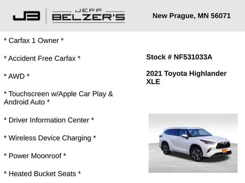 2021 Toyota Highlander XLE