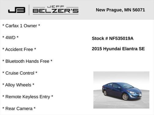 2015 Hyundai ELANTRA SE