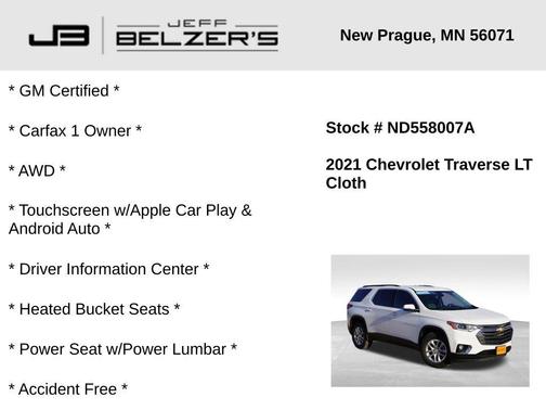 2021 Chevrolet Traverse LT Cloth