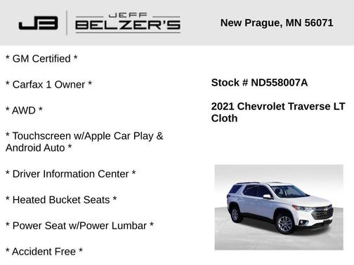 2021 Chevrolet Traverse LT Cloth