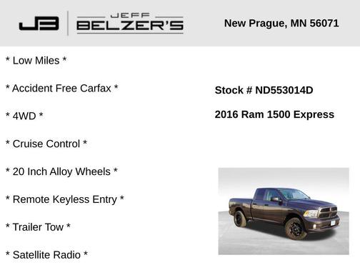 2016 RAM 1500 Tradesman/Express