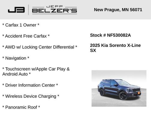 2025 Kia Sorento SX