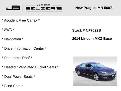2014 Lincoln MKZ Reserve I